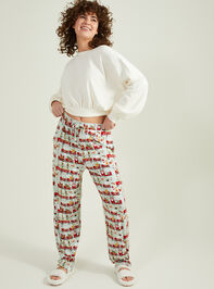 Christmas Train Adult Lounge Pants Detail 2 - TULLABEE