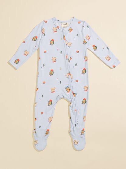 Skiing Avo Toast Footie - TULLABEE