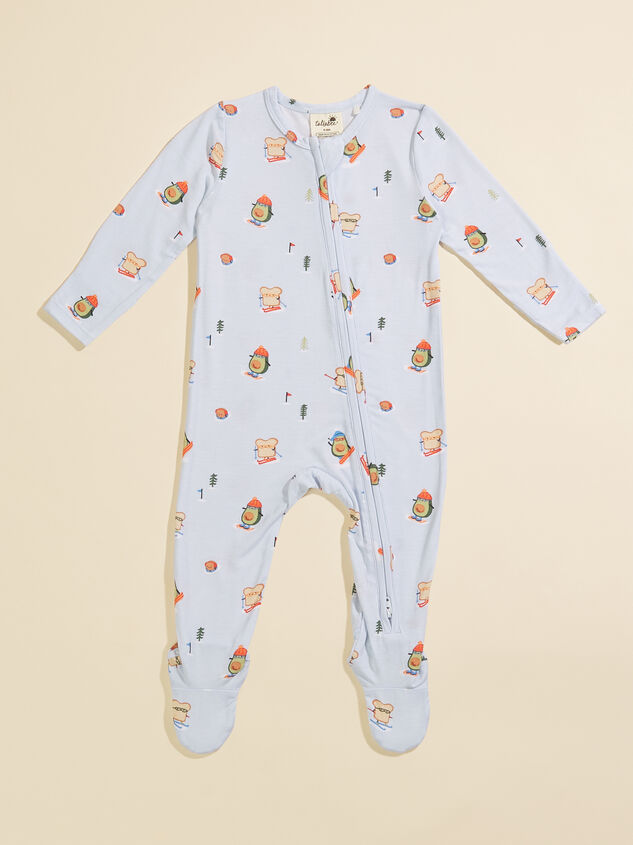 Skiing Avo Toast Footie - TULLABEE
