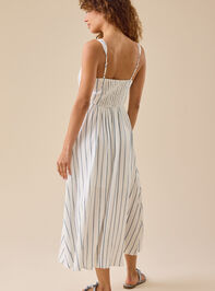 Louisa Striped Maxi Dress Detail 4 - TULLABEE