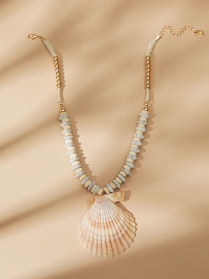 Sunset Shell Statement Necklace - TULLABEE