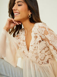Rosemary Lace Tunic Top Detail 5 - TULLABEE