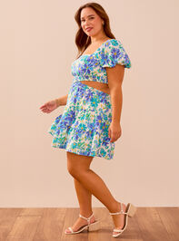 Coco Floral Mini Dress Detail 4 - TULLABEE