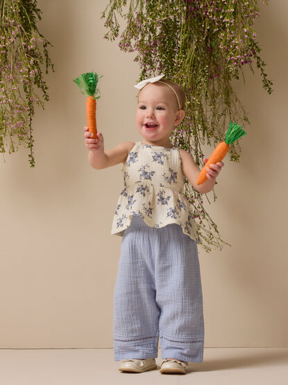 Belle Baby Floral Top and Pant Set - TULLABEE