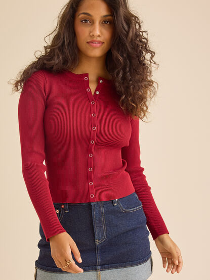Viola Ribbed Cardigan - TULLABEE