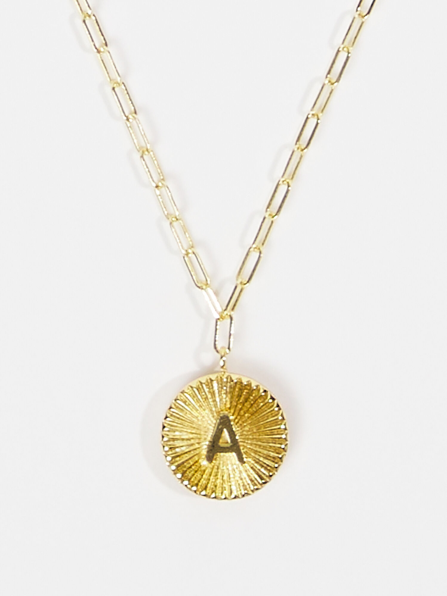 18k Gold Monogram Necklace