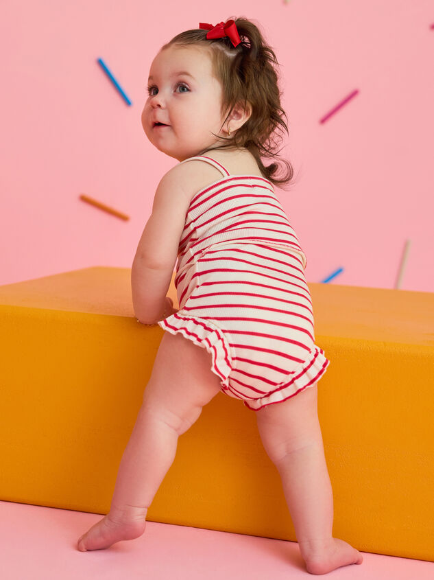 Kira Striped Tank and Bloomer Set Detail 4 - TULLABEE