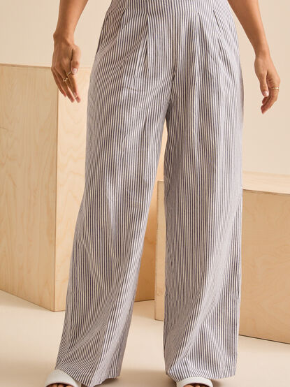 Whitley Striped Trouser Pant - TULLABEE