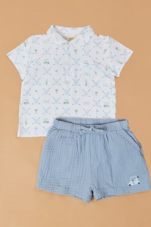 Ellis Golf Top and Shorts Baby Set - Altar'd State - 