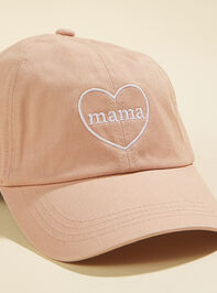 Mama Heart Baseball Hat Detail 2 - TULLABEE