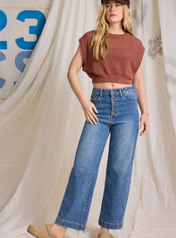 Brett Wide Leg Jeans Detail 2 - TULLABEE
