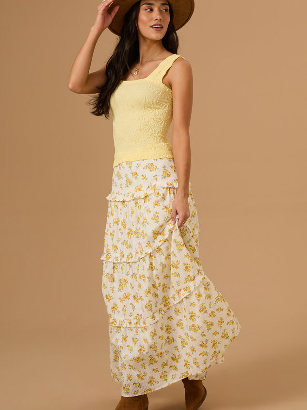Blaire Seamless Floral Cami Detail 3 - TULLABEE