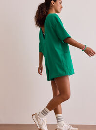 Hang Tough Reversible Tee Romper Detail 4 - TULLABEE