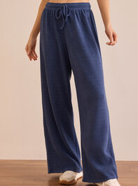 Balanced Ease Ribbed Wide Leg Pants Detail 3 - TULLABEE