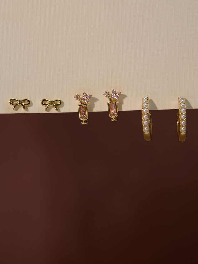 Bubbly & Bows Earring Set - TULLABEE