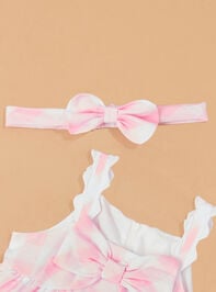 Cindy Check Dress with Headband Detail 3 - TULLABEE