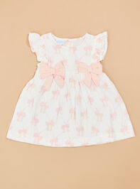 Marueen Bow Print Dress by Mud Pie - TULLABEE