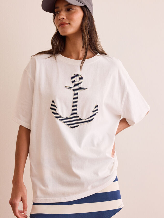 Anchors Away Tee Detail 3 - TULLABEE