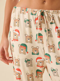 Beary Christmas Pajama Pant Detail 4 - TULLABEE