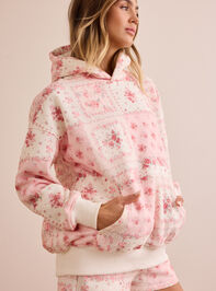 Flourishing Floral Patchwork Hoodie Detail 4 - TULLABEE