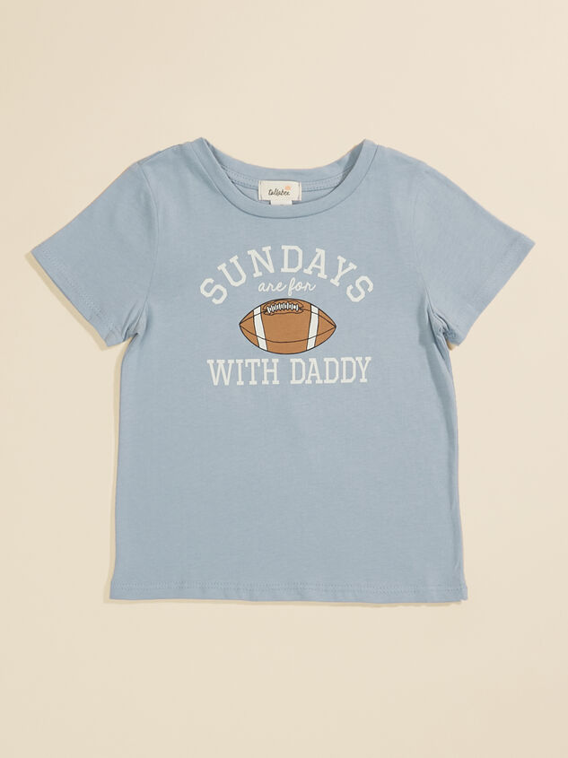 Football With Daddy Graphic Tee Detail 2 - TULLABEE