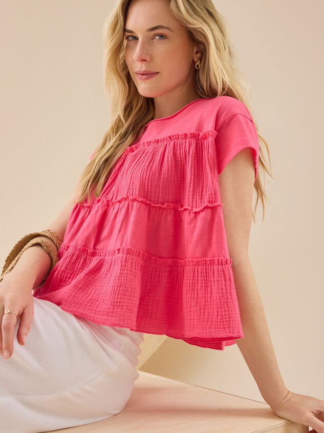 Rebecca Tiered Babydoll Top - TULLABEE