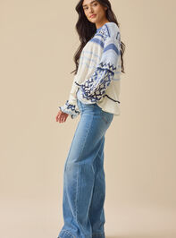 Belle Boho Babydoll Sweater Detail 3 - TULLABEE