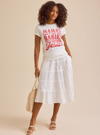 Mamas Babies with Jesus Tee Detail 2 - TULLABEE