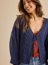 Dani Cable Tie Front Sweater - TULLABEE