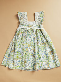 Sunday Girls Floral Dress Detail 2 - TULLABEE