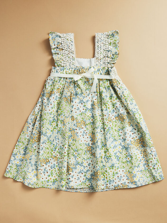 Sunday Girls Floral Dress Detail 2 - TULLABEE