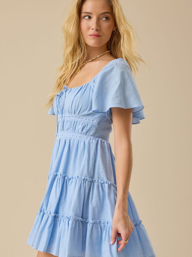 Brandi Mini Dress Detail 3 - TULLABEE