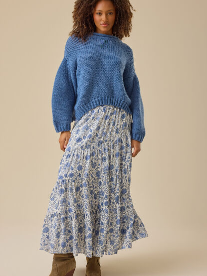 Solara Tiered Maxi Skirt - TULLABEE