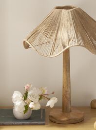 Jolene Jute Table Lamp Detail 2 - TULLABEE