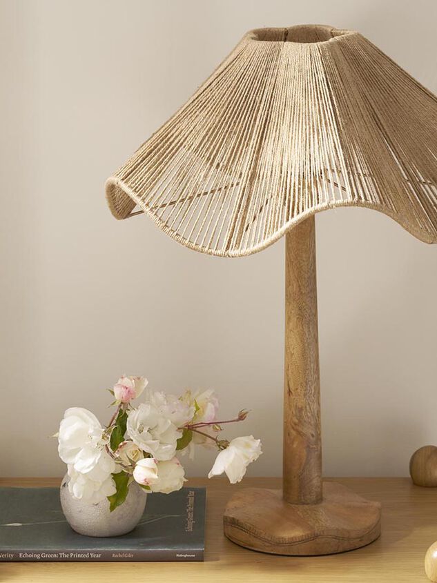 Jolene Jute Table Lamp Detail 2 - TULLABEE