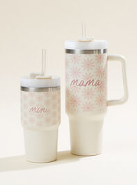 Mama Floral 40 oz. Tumbler Detail 2 - TULLABEE