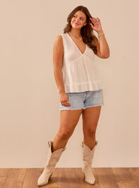 Catarina Babydoll Top Detail 2 - TULLABEE