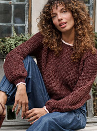 Amber Scalloped Trim Sweater - TULLABEE