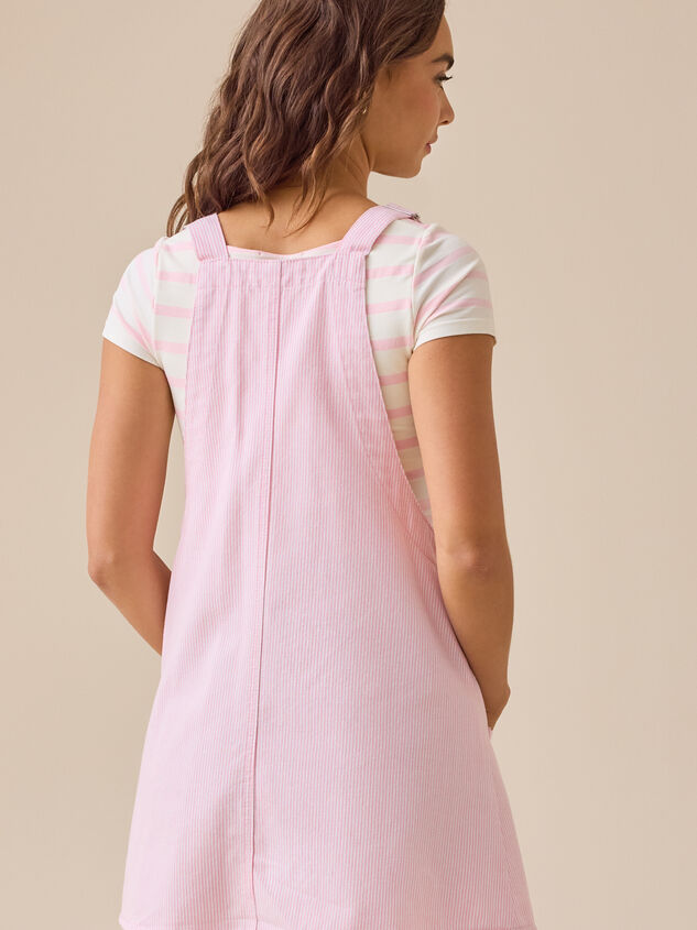 Sawyer Overall Mini Dress Detail 4 - TULLABEE