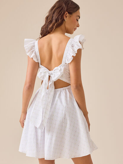 Leanna Flutter Sleeve Mama Dress - TULLABEE