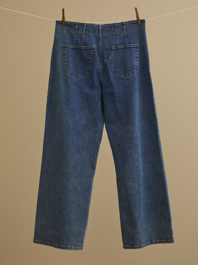 Maggie Wide Leg Jeans Detail 3 - TULLABEE