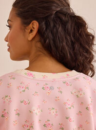 Supersoft Floral Colorblock Pullover Detail 4 - TULLABEE