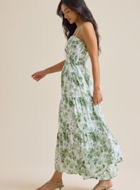Theora Floral Maxi Dress Detail 4 - TULLABEE