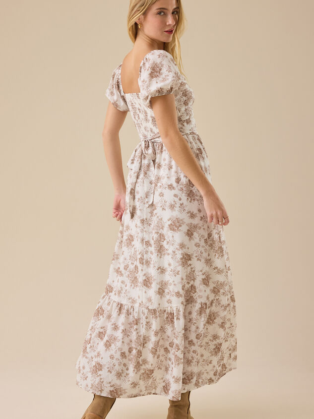 Hope Floral Maxi Dress Detail 5 - TULLABEE