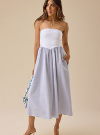 Renee Strapless Midi Dress - TULLABEE