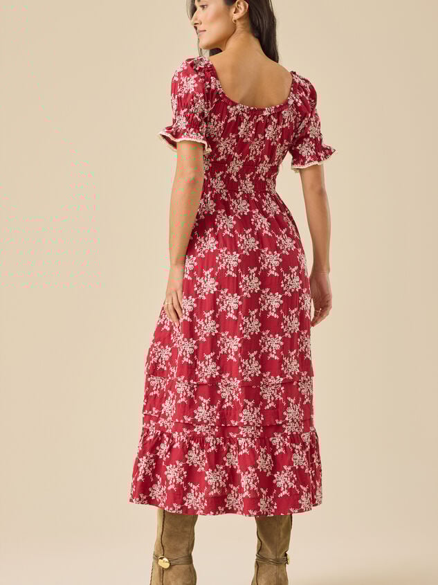 Aura Floral Maxi Dress Detail 5 - TULLABEE