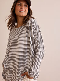 Zero Drag Oversized Long Sleeve Top Detail 4 - TULLABEE