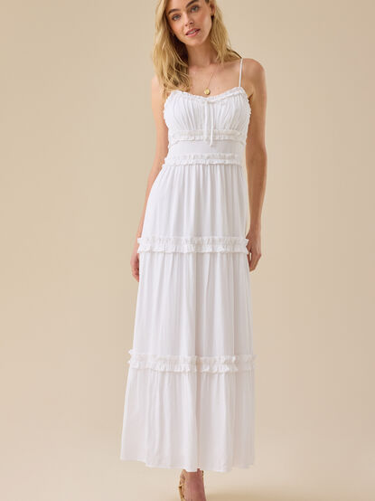 Greer Ruffle Maxi Dress - TULLABEE
