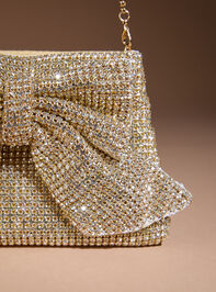 Gretchen Glitz Bow Crossbody Detail 4 - TULLABEE