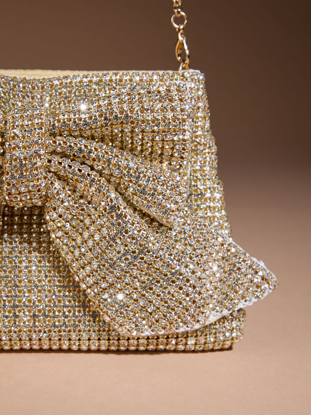 Gretchen Glitz Bow Crossbody Detail 4 - TULLABEE